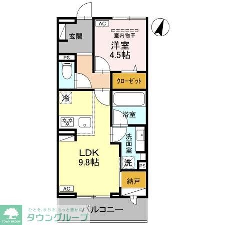 Koaひばりヶ丘の物件間取画像